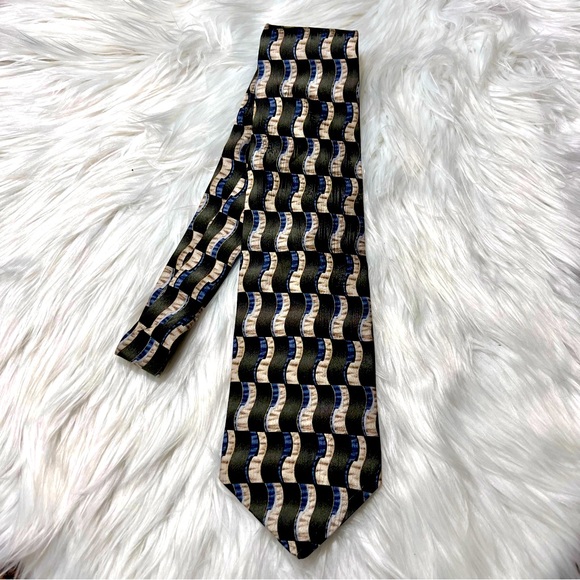 L’uomo Moda 100% Italian Silk Tie - Picture 1 of 5